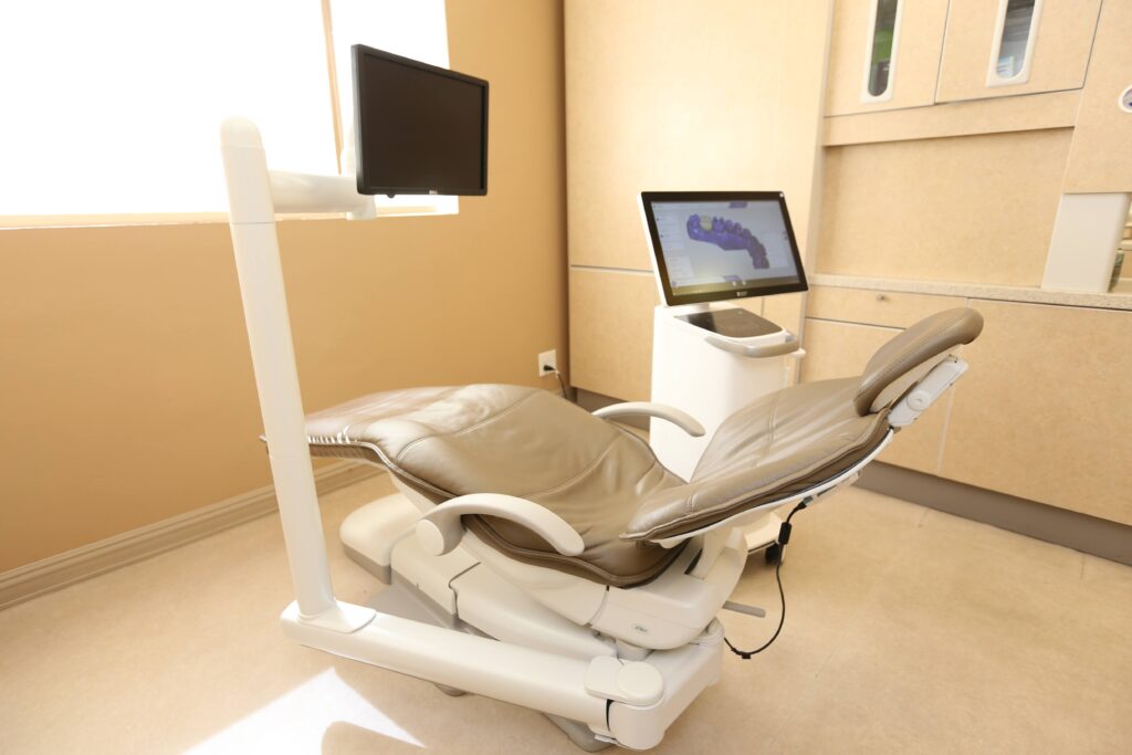 Dental room patient chair